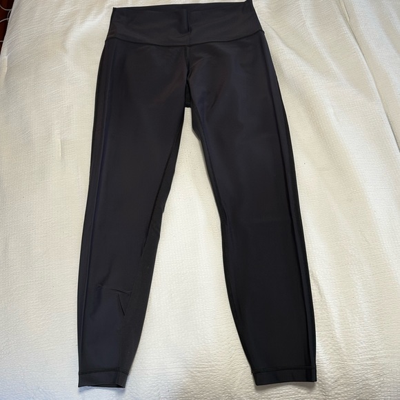 Pre Loved Lululemon Coated High Rise Wunder Under 25 Leggings 8 - Picture 2 of 4